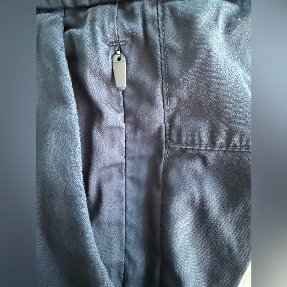 Lululemon Men’s Commission Slim Fit Pants 38 Navy Blue ABC Style Comfort Stretch